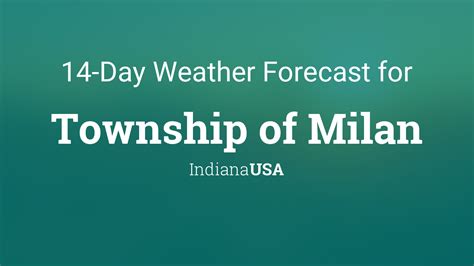 weather for milan indiana 47031